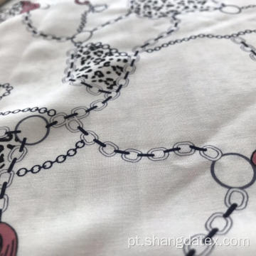 Tecido de alto padrão de impressão personalizada de rayon